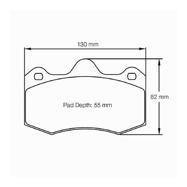 Pagid Racing Brake Pads No. 4345 (Rear)